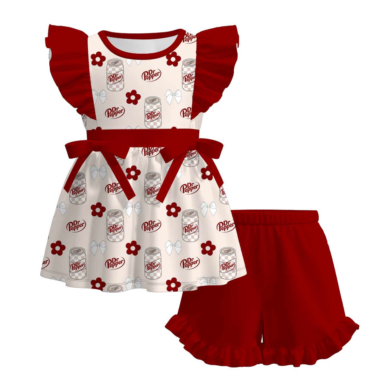 （Pre Order+Prepack Zone）Sisters Beverage Print Dress,Set&Romper