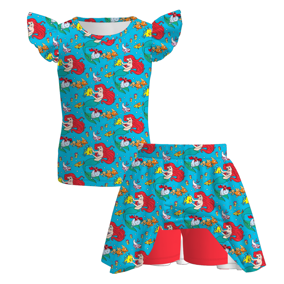 （Pre Order+Prepack Zone）Girls Princess Print Dress,Set（Mix Size）