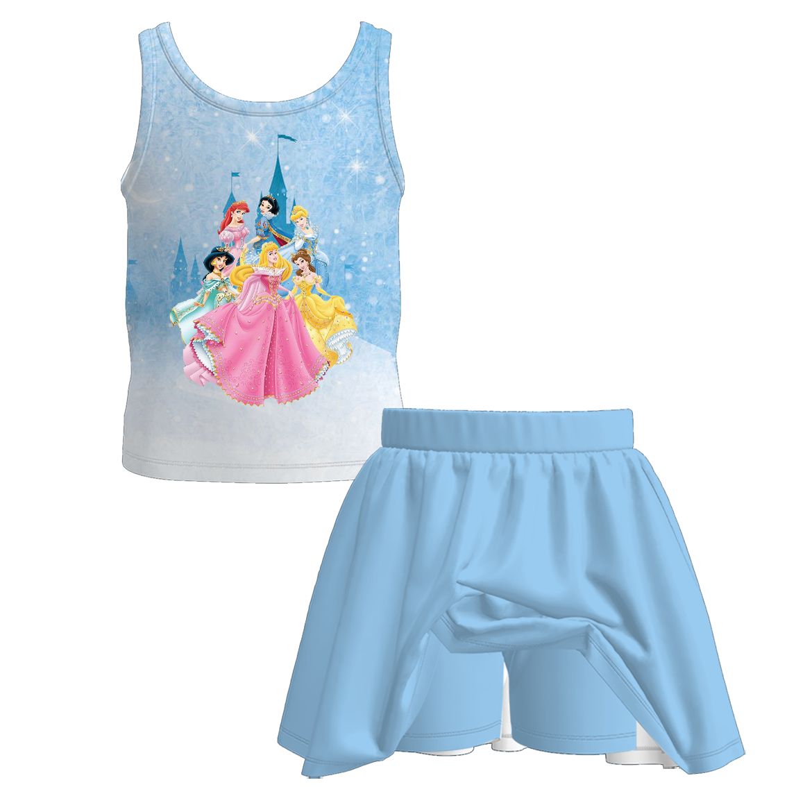 （Weekly Pre-Order）Girls Spring&Summer Print Skort Set（Ends Wednesday）