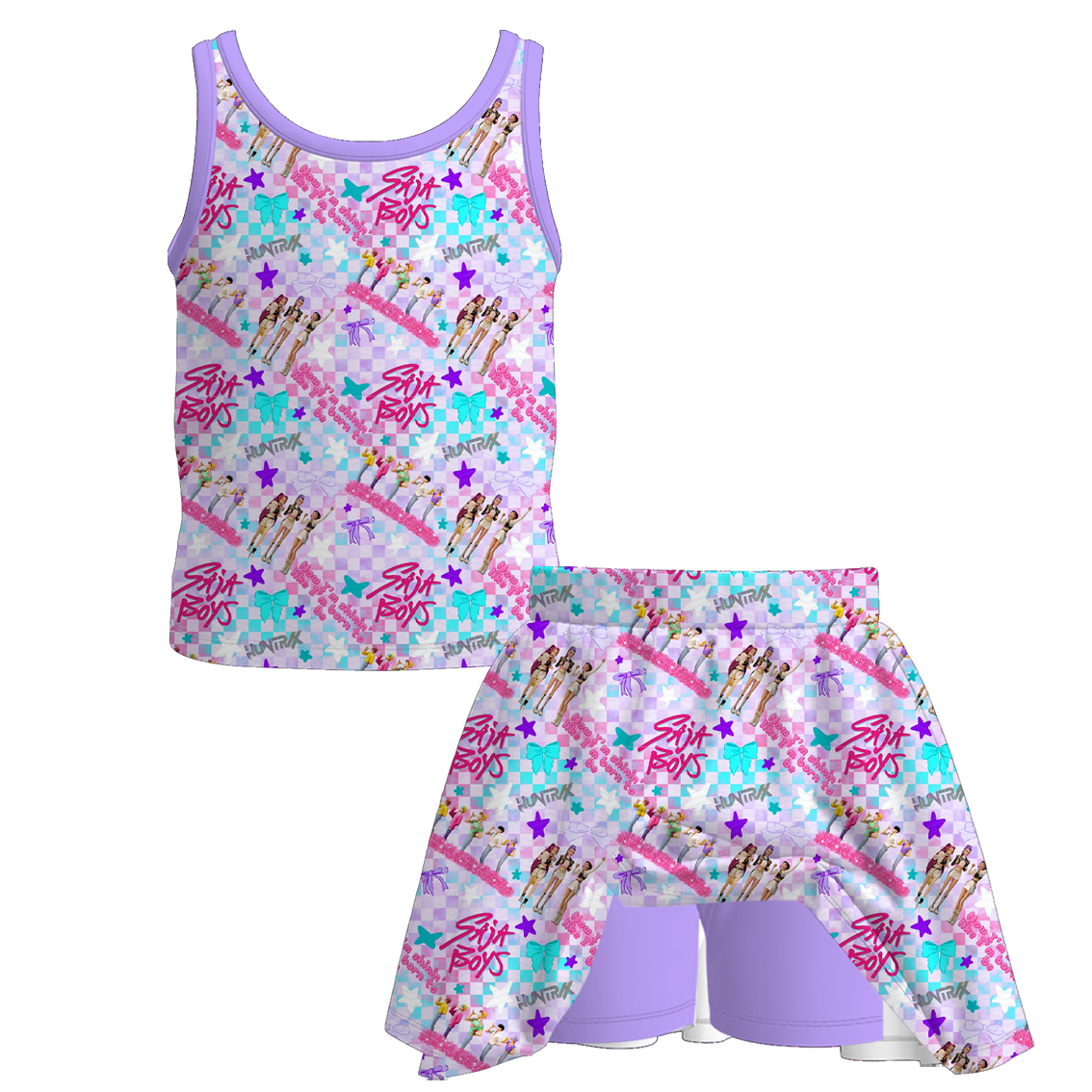 （Pre Order+Prepack Zone）Girls Movie Character Print Skort Set