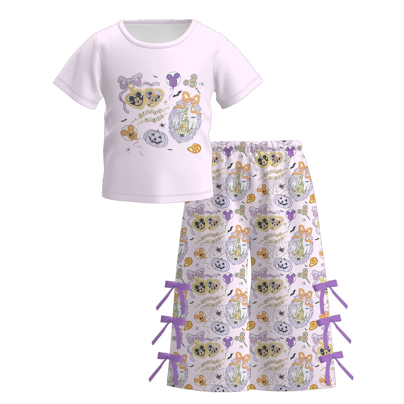（Weekly Pre-Order）Girls Halloween Cartoon Print Dress&Set（Ends Wednesday）