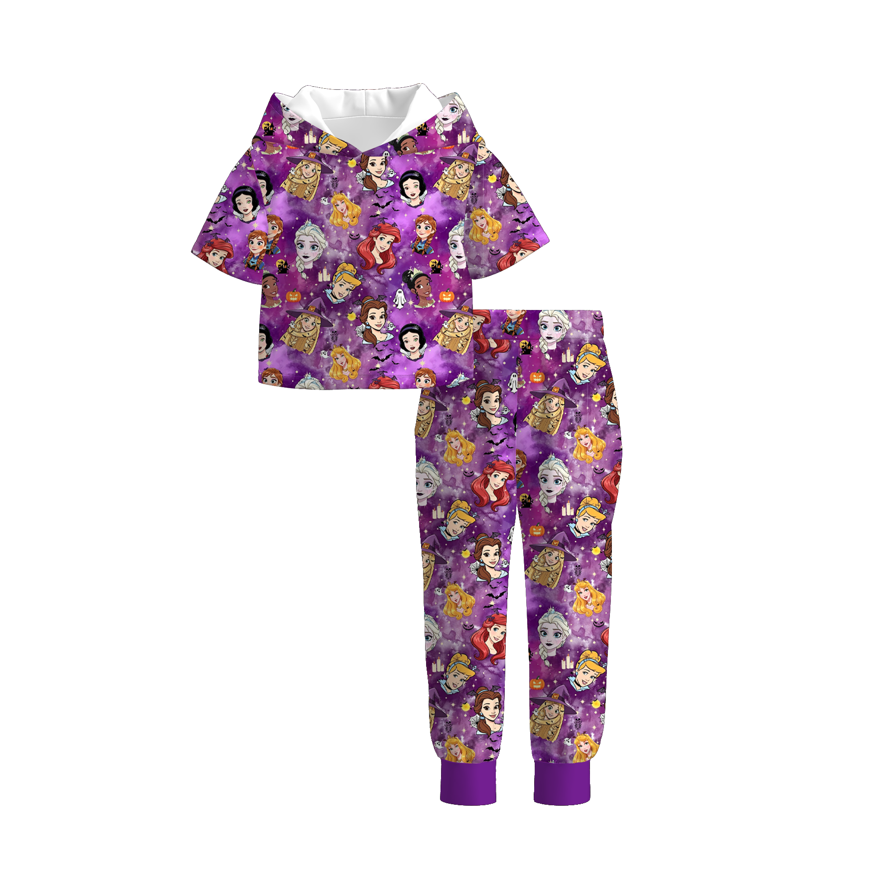 （Pre Order+Prepack Zone）Girls Halloween Print Outfit Set（Mix Size）