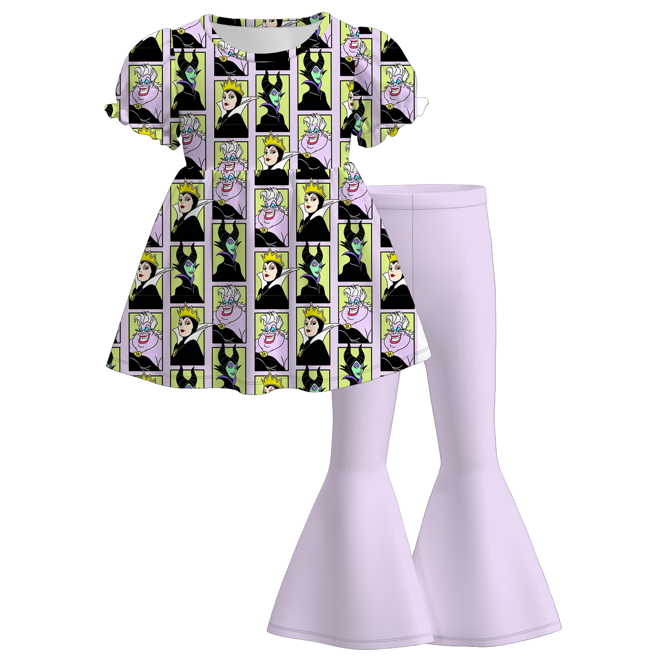 （Pre Order+Prepack Zone）Girls Halloween Print Outfit Set（Mix Size）