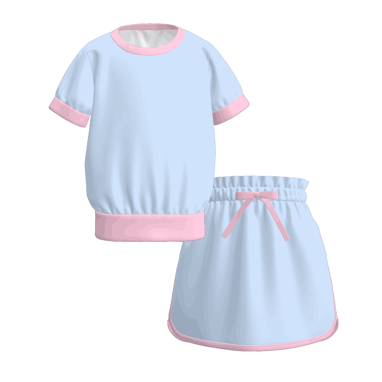（Pre Order）Girls Spring&Summer Basic Skort Set&Skirt Set