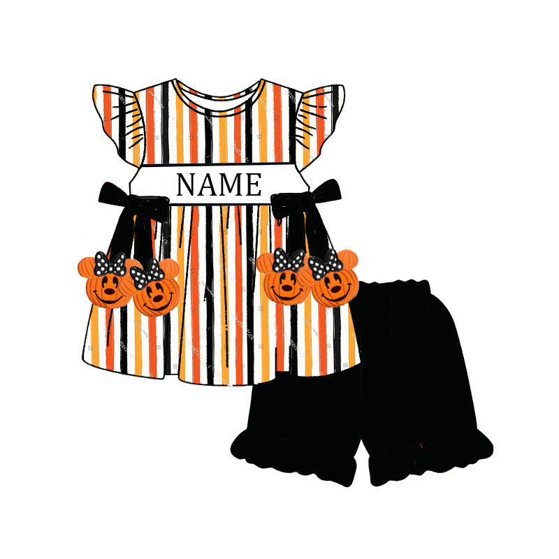 （Pre Order）Siblings Halloween Embroidery Smocked Dress,Set&Romper