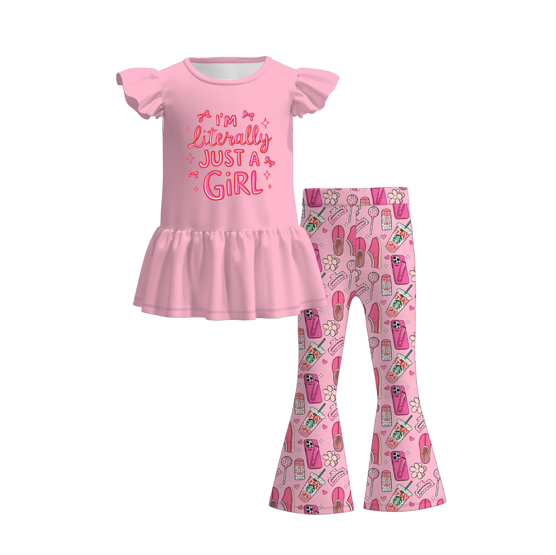 （Pre Order+Prepack Zone）Girls Fall Print Dress&Outfit Set