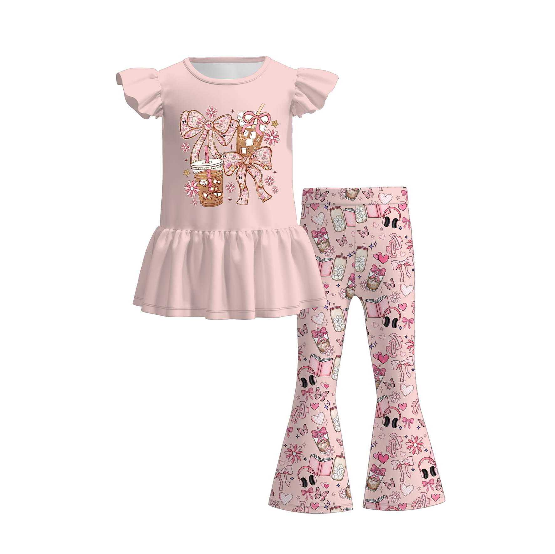 （Pre Order+Prepack Zone）Girls Fall Print Dress&Outfit Set