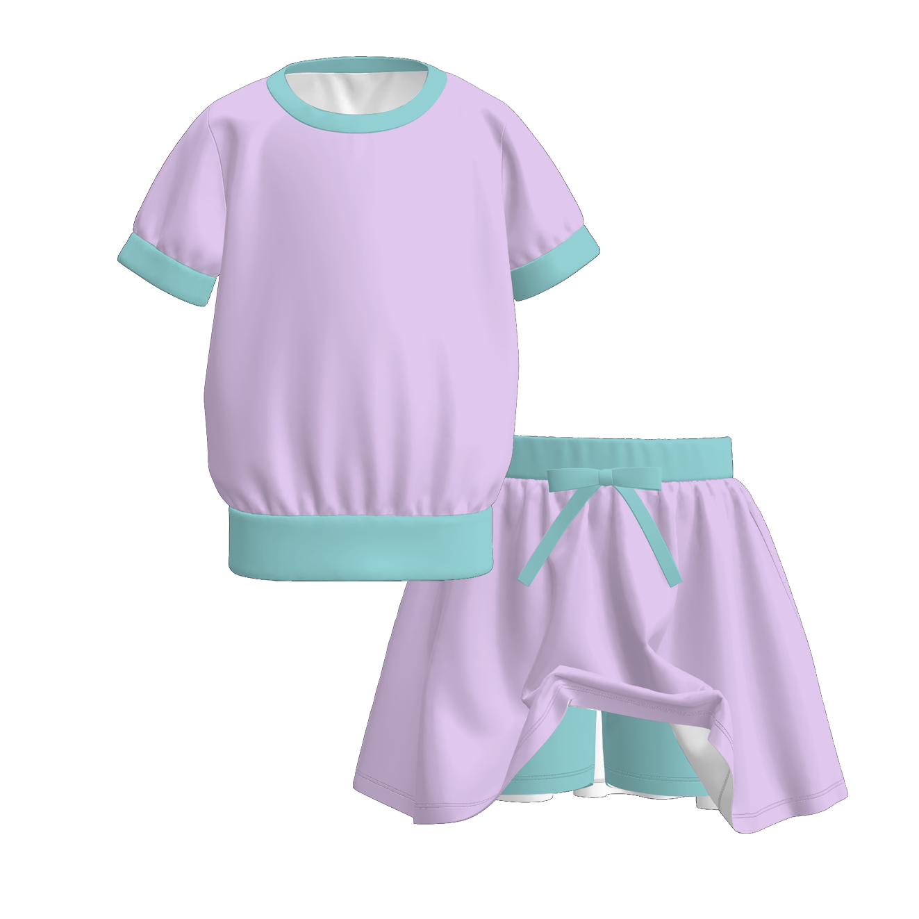 （Pre Order）Girls Fall Basic Skort Set