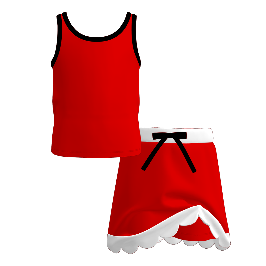 （Pre Order）Girls Fall Solid Color Skort Set