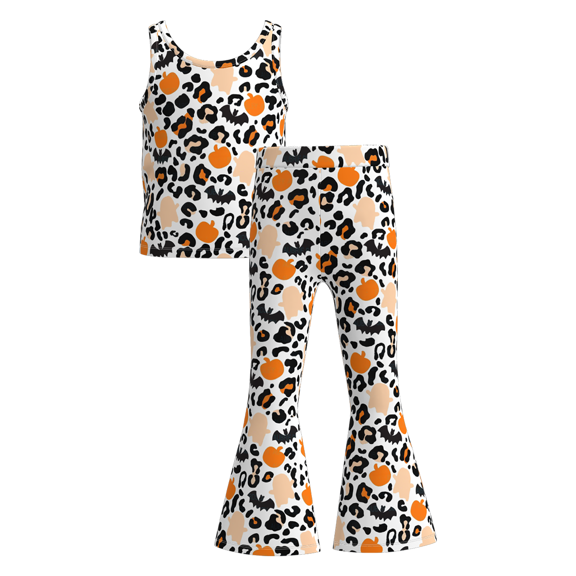 （Pre Order）Girls Halloween Print Outfit Set