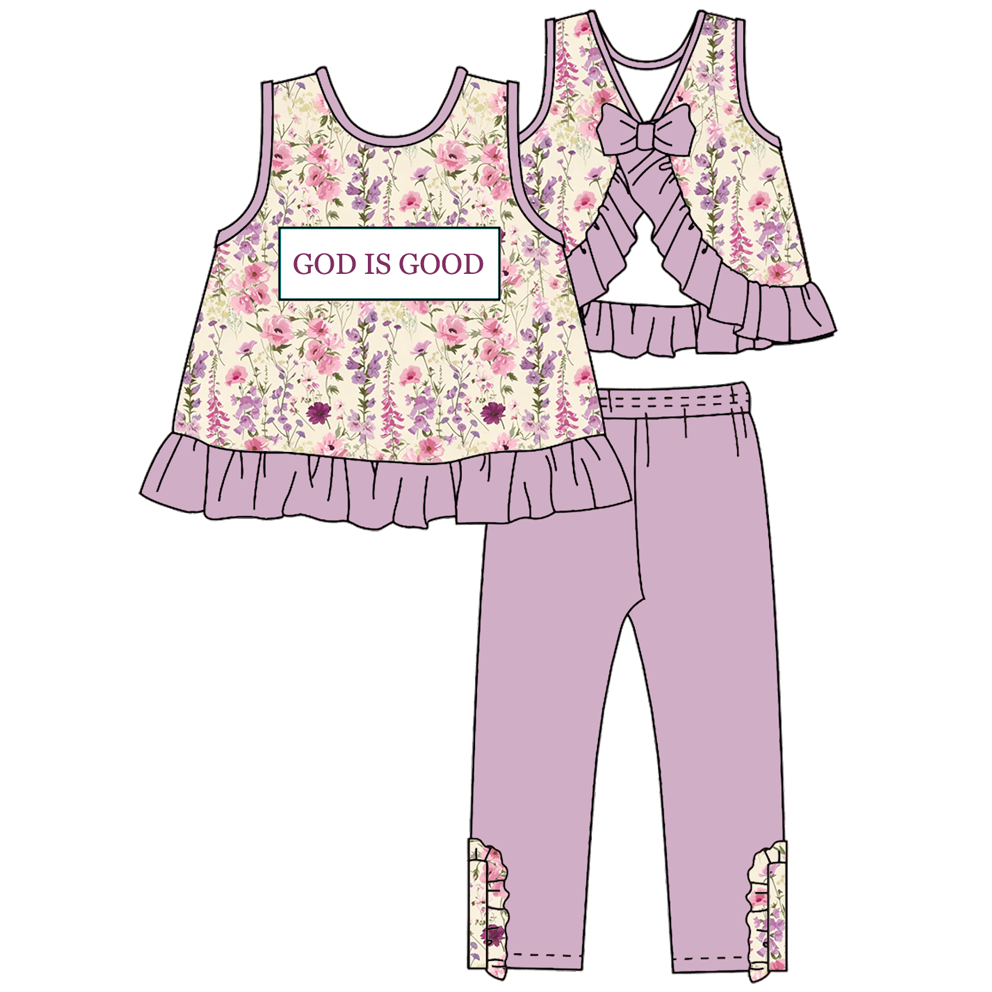（Pre Order）Girls Fall Embroidery Smocked Set,Dress&Romper-Customized name