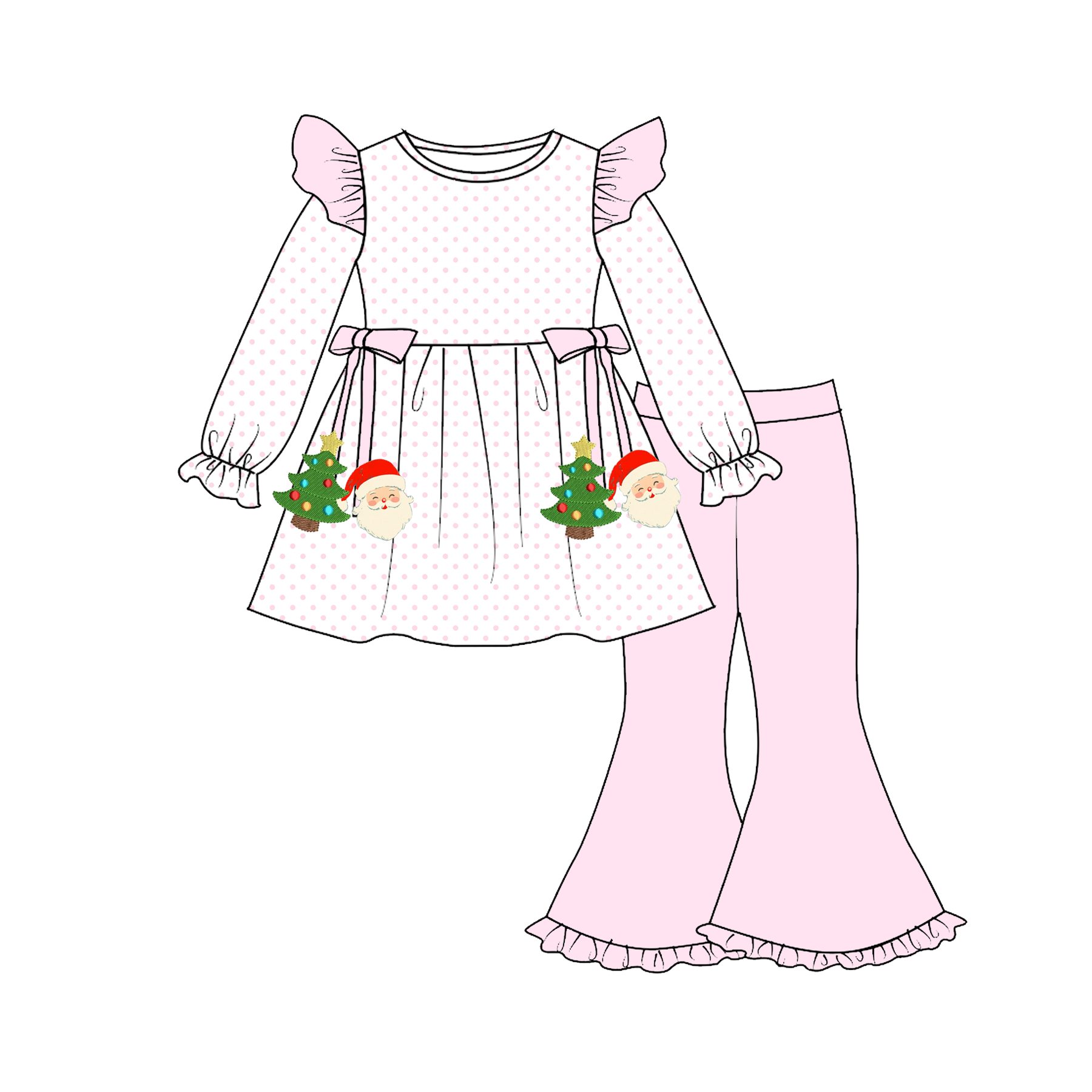 （Pre Order）Siblings Christmas Dress,Set&Romper