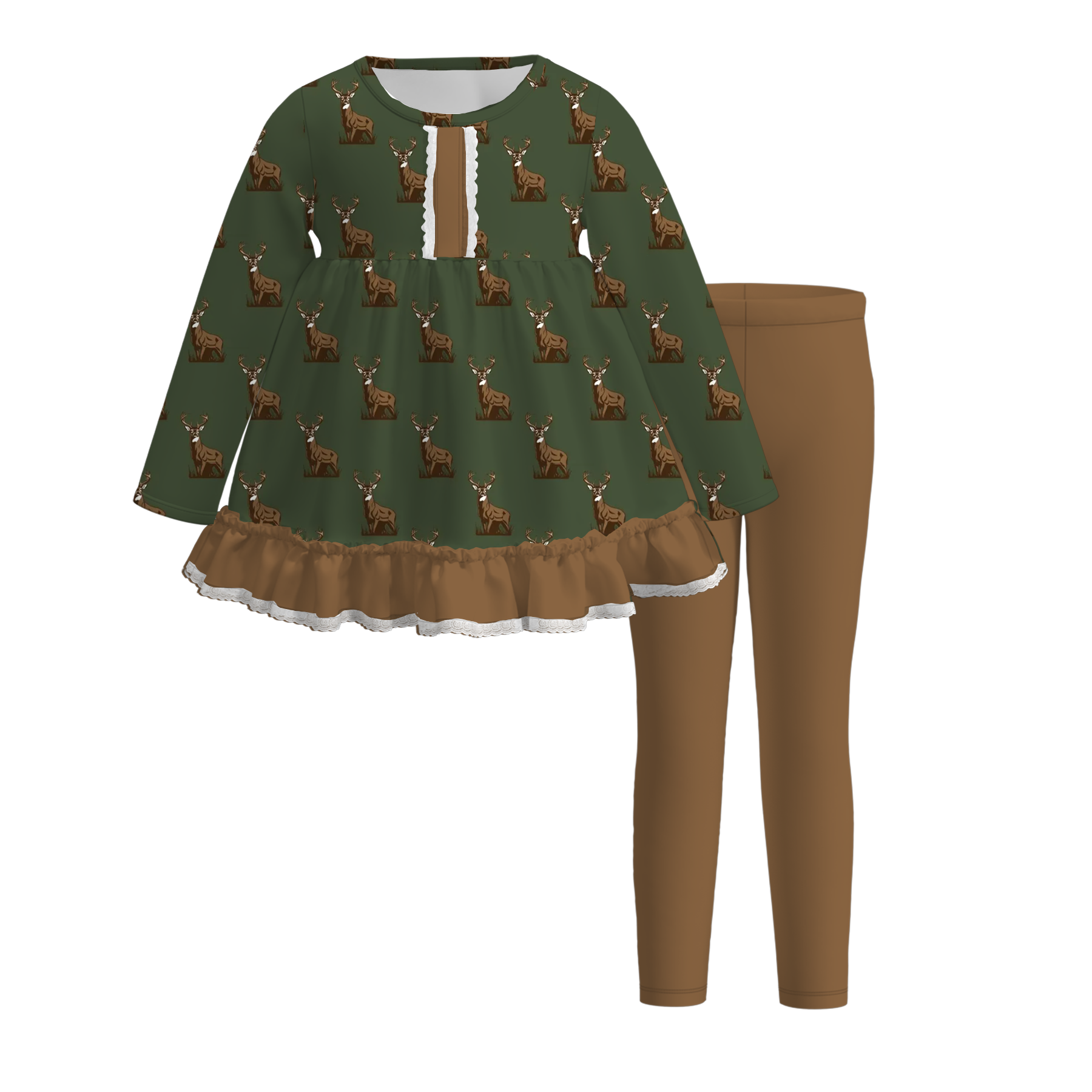（Weekly Pre-Order）Siblings Elk Print Outfit Set&Shirt
