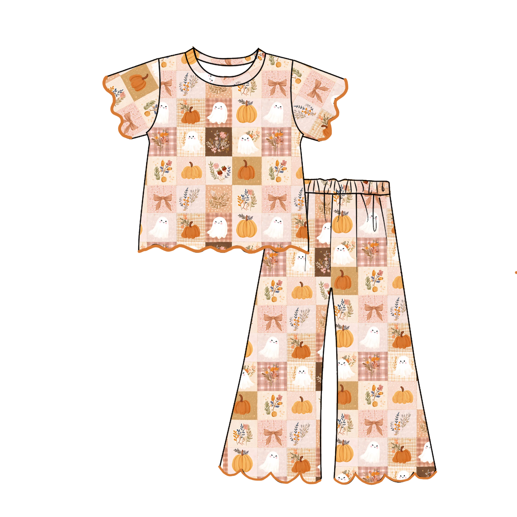 （Weekly Pre-Order）Sisters Halloween Embroidery Scallop Set（Ends 8.9）