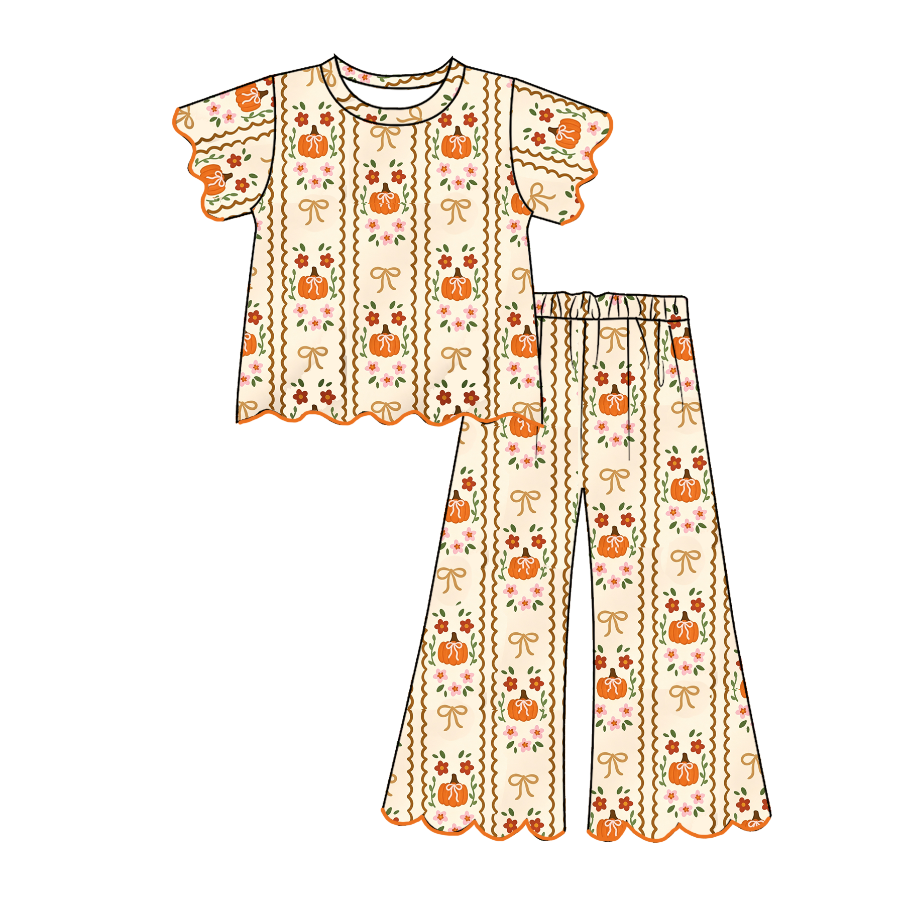 （Weekly Pre-Order）Sisters Halloween Embroidery Scallop Set（Ends 8.9）