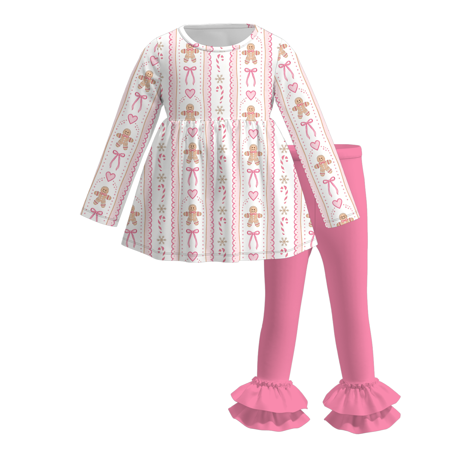（Pre Order）Sisters Christmas Print Dress,Set,Jumpsuit&Romper