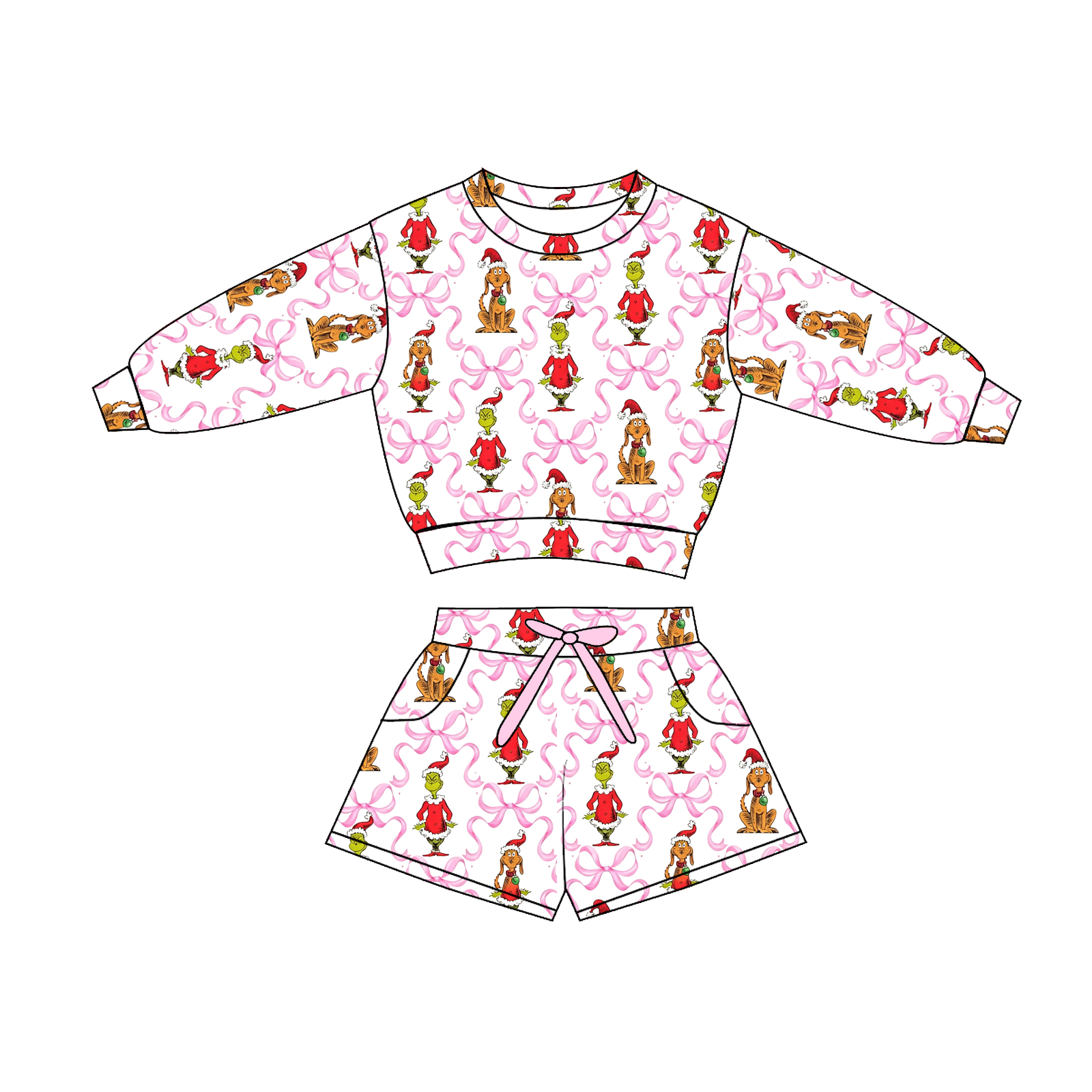 （Weekly Pre-Order）Sisters Christmas Print Dress&Pajamas（Ends 8.30）