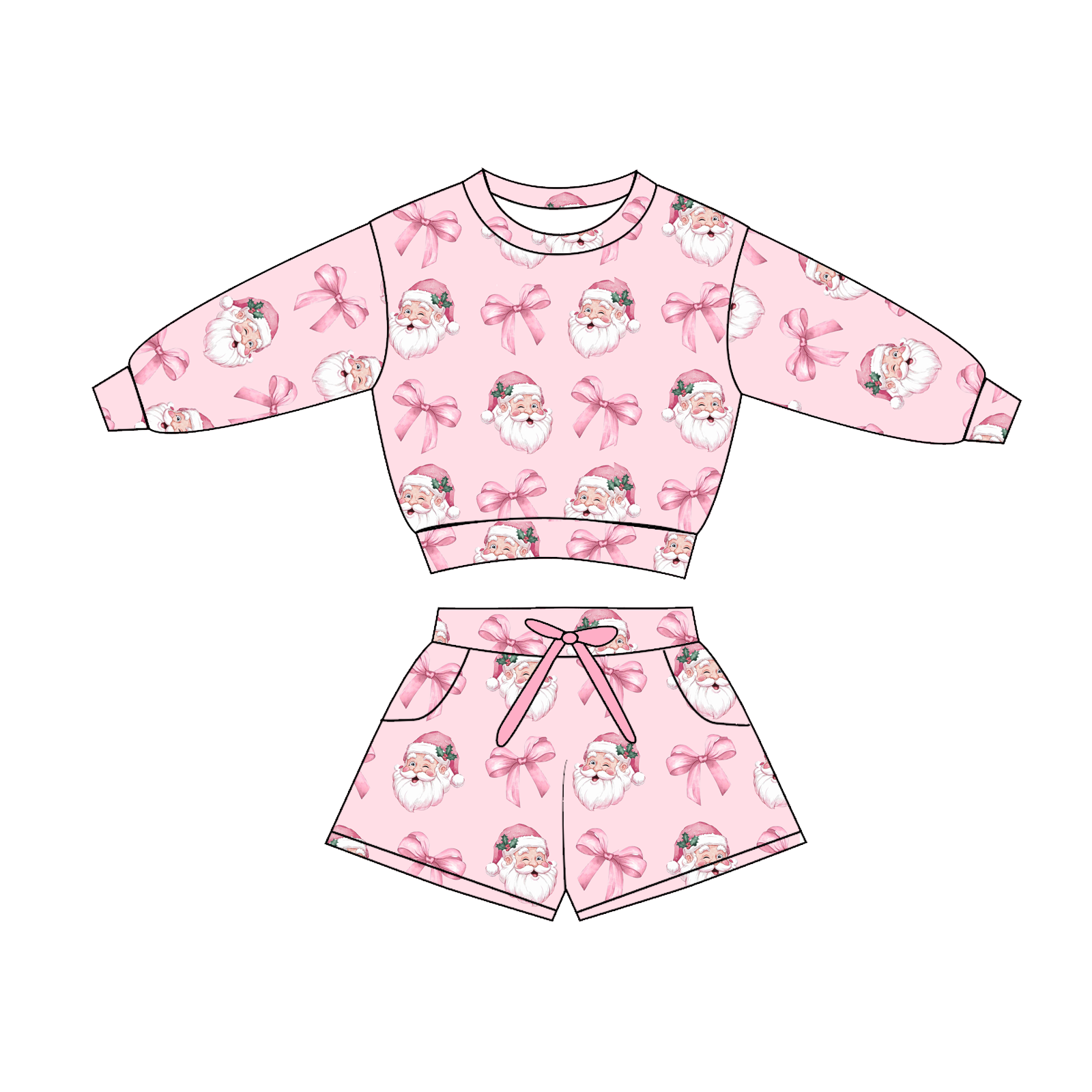 （Pre Order）Sisters Christmas Print Dress,Set&Pajamas