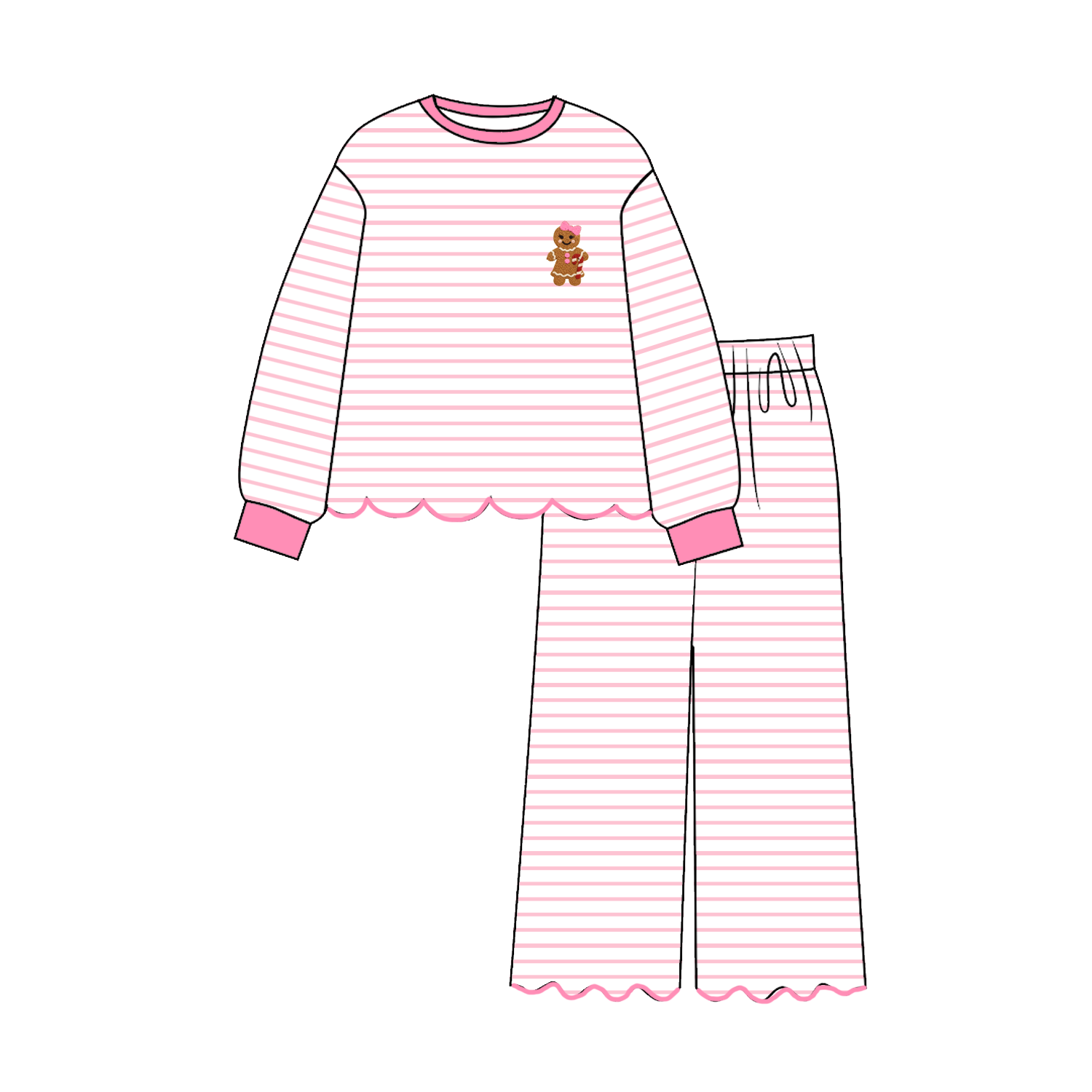 （Weekly Pre-Order）Sisters Christmas Embroidery Dress,Scallop Set&Romper（Ends 9.6）