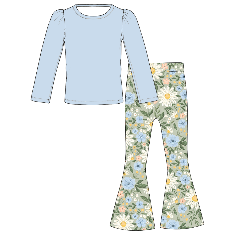（Pre Order）Mommy&Me Fall Floral Print Dress&Set