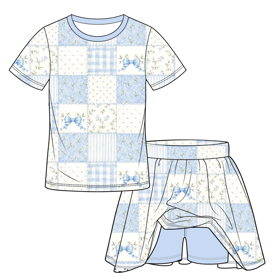 （Weekly Pre-Order）Family Fall Bow Print Dress,Set&Romper（Ends 9.20）