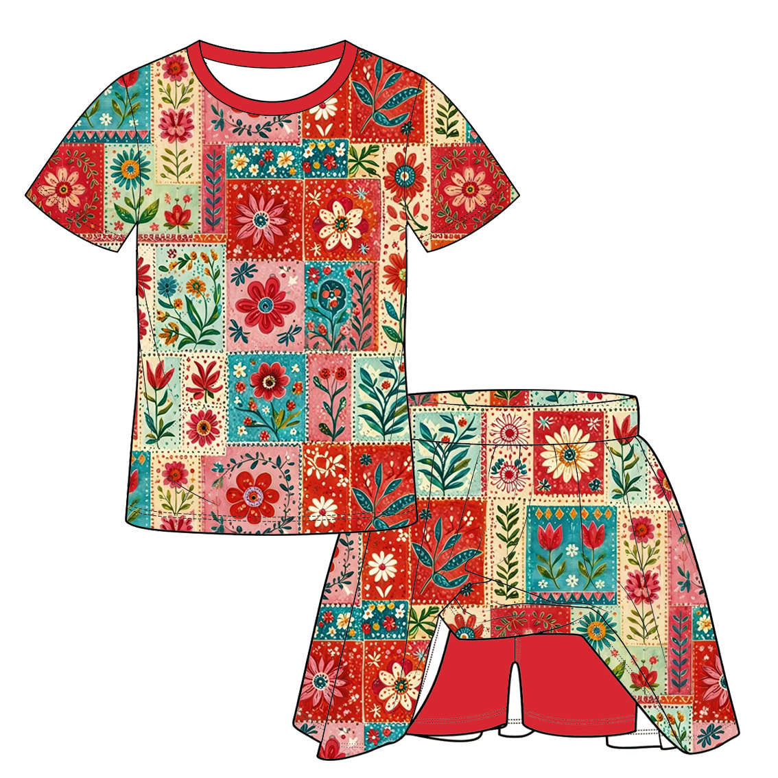 （Weekly Pre-Order）Sisters Fall Floral Print Dress,Set&Romper（Ends 9.20）