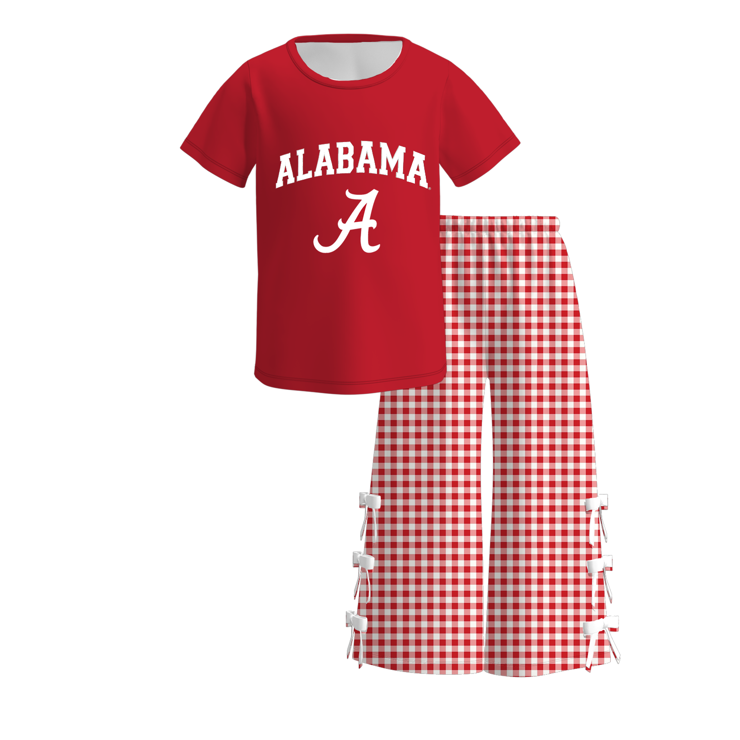 （Weekly Pre-Order）Girls Football Print Bow Outfit Set（Ends 9.13）