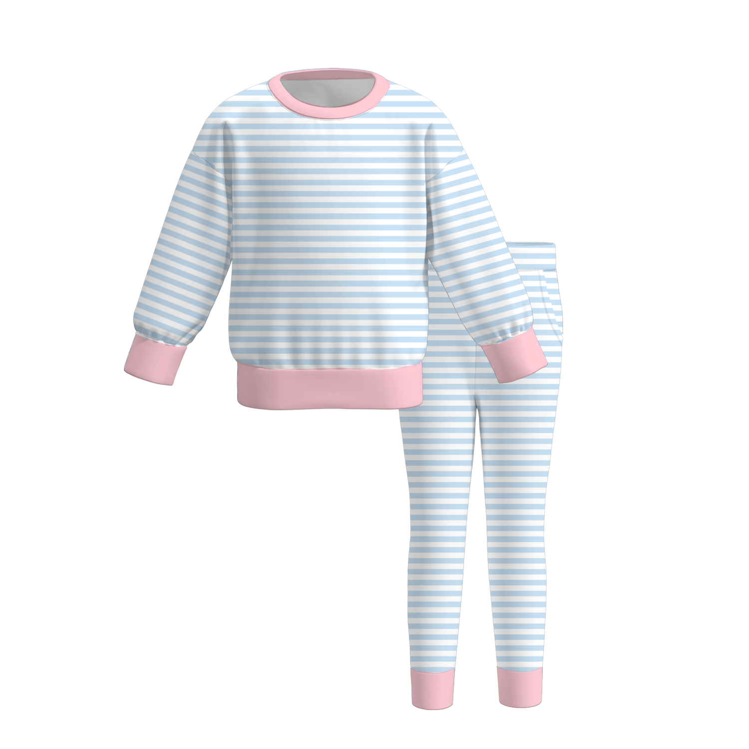 （Weekly Pre-Order）Girls Fall Stripe Sweatshirt Set（Ends 9.13）