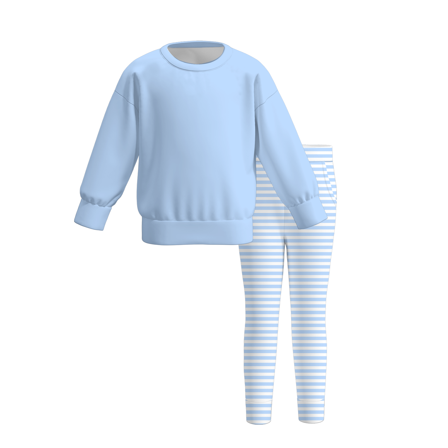 （Weekly Pre-Order）Girls Fall Stripe Sweatshirt Set（Ends 9.13）