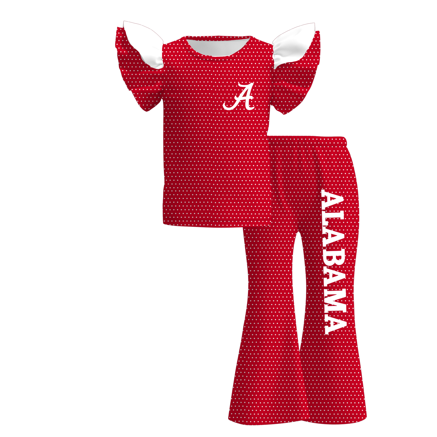 （Weekly Pre-Order）Girls Football Print Ruffle Outfit Set（Ends 9.13）