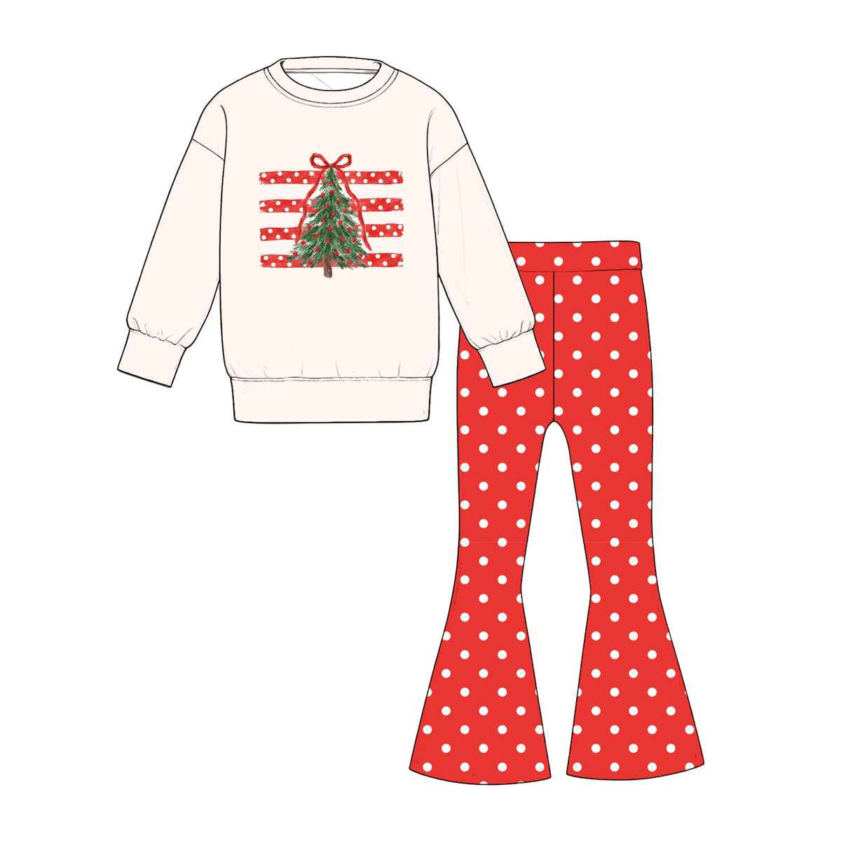 （Weekly Pre-Order）Mommy&Me Christmas Print Sweatshirt Suit（Ends 9.27）