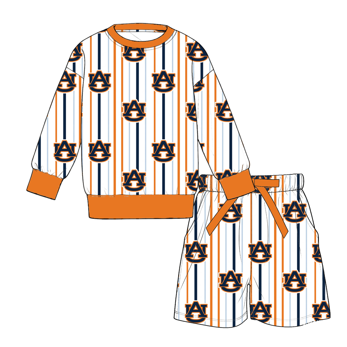 （Weekly Pre-Order）Mommy&Me Football Print Shorts Set（Ends 9.20）