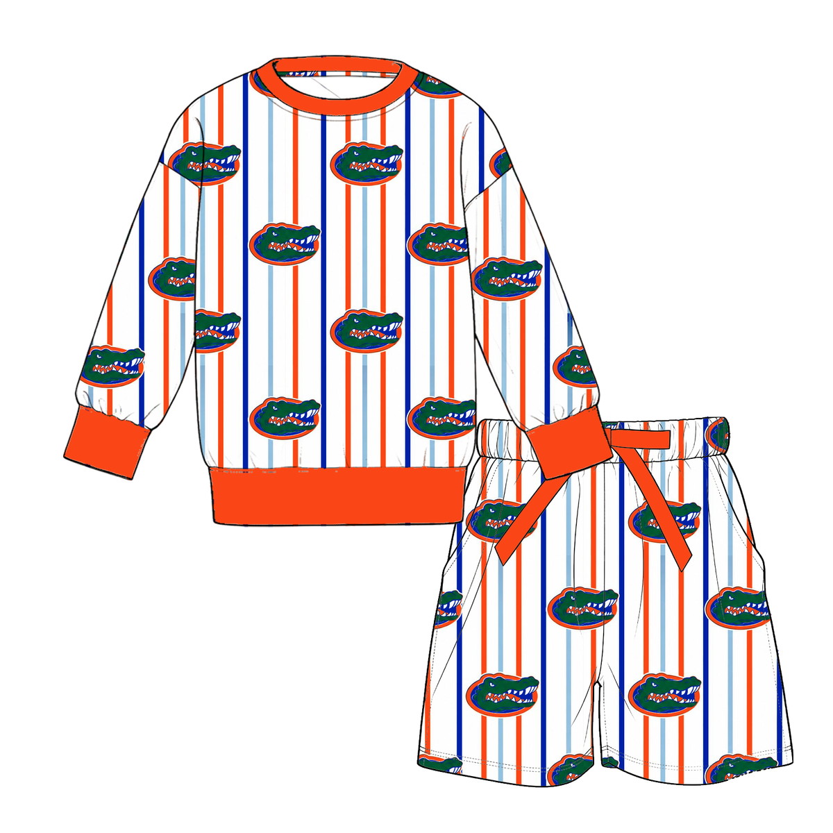（Weekly Pre-Order）Mommy&Me Football Print Shorts Set（Ends 9.20）