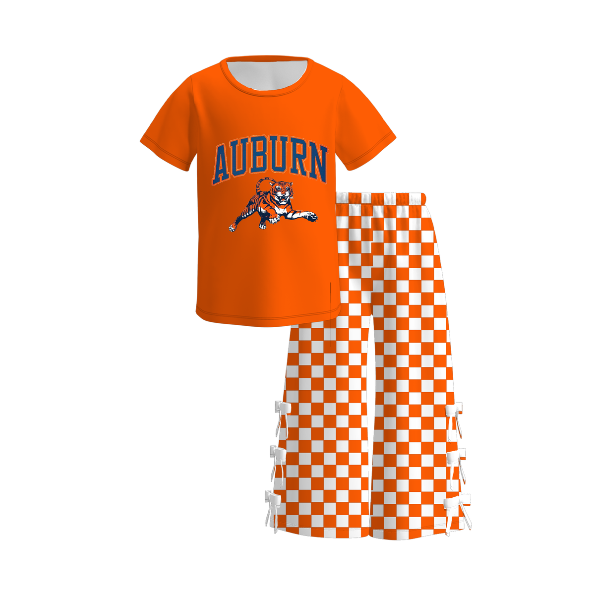 （Weekly Pre-Order）Girls Football Print Bow Outfit Set（Ends 9.20）
