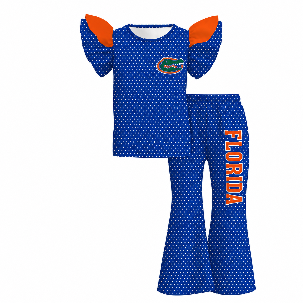 （Weekly Pre-Order）Girls Football Print Ruffle Outfit Set（Ends 9.20）