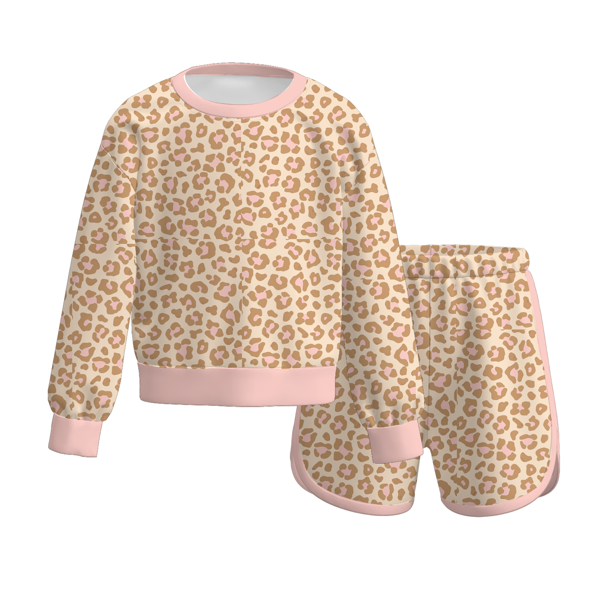 （Weekly Pre-Order）Girls Leopard Print Outfit Set（Ends 10.6）