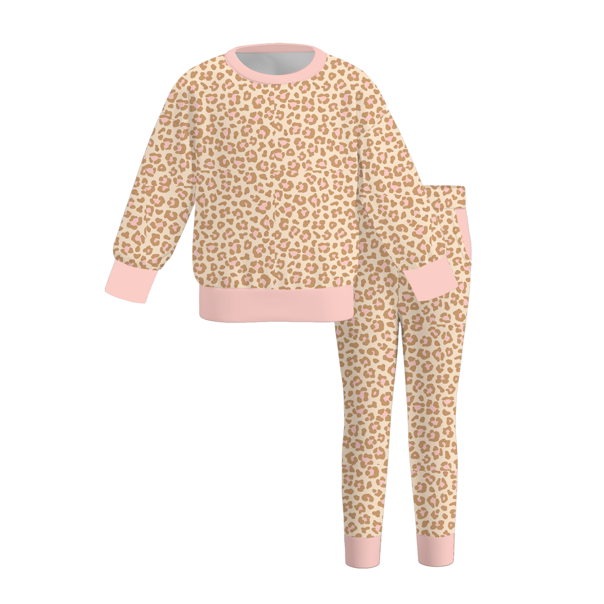 （Weekly Pre-Order）Girls Leopard Print Outfit Set（Ends 10.6）