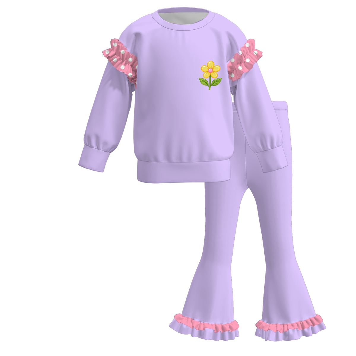 （Weekly Pre-Order）Girls Princess Print Outfit Set（Ends 10.28）