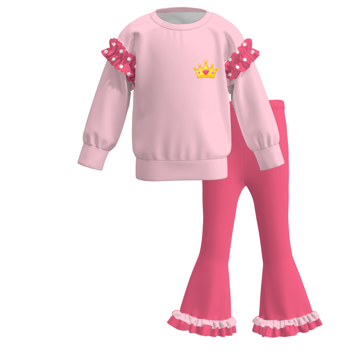 （Weekly Pre-Order）Girls Princess Print Outfit Set（Ends 10.28）