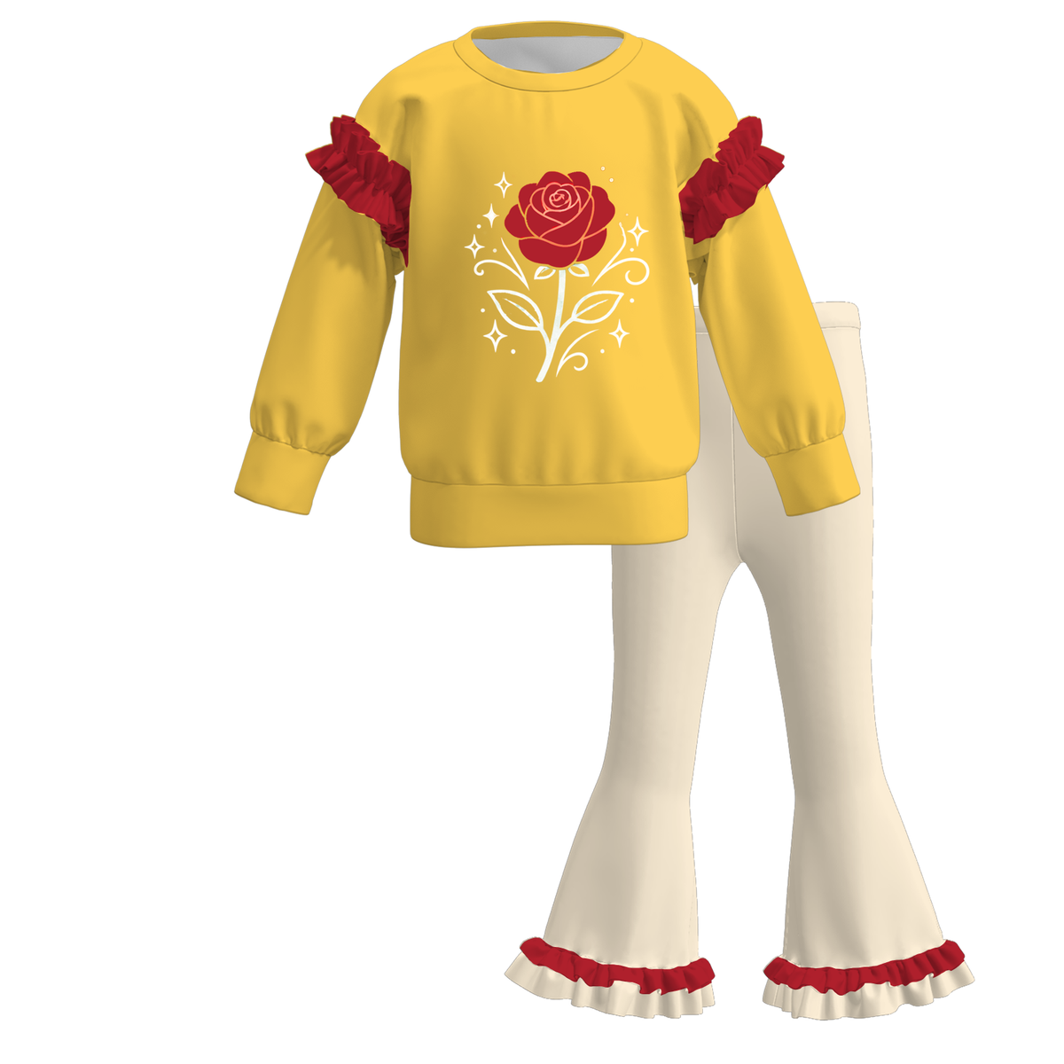 （Weekly Pre-Order）Girls Princess Print Outfit Set（Ends 10.28）