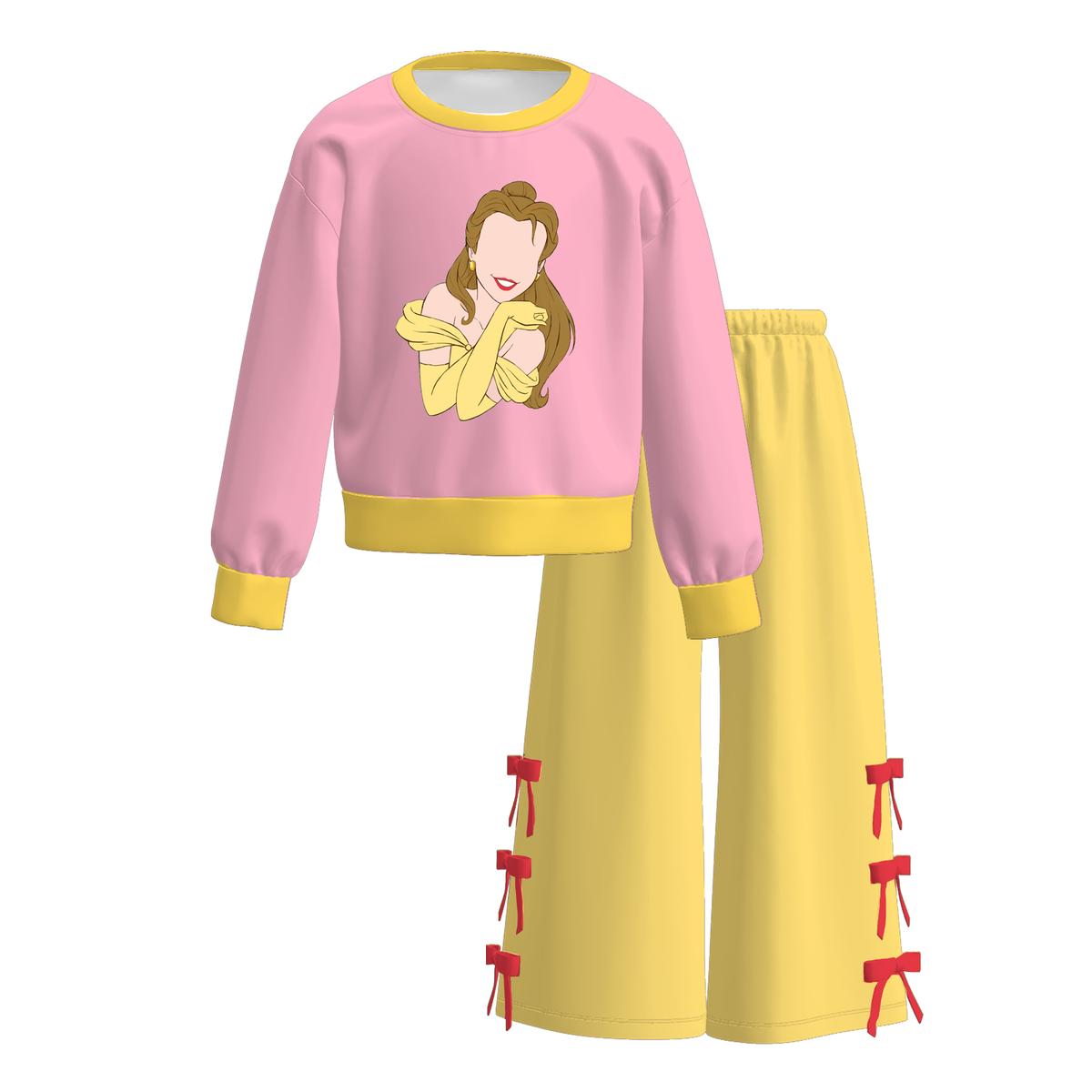 （Weekly Pre-Order）Girls Princess Print Outfit Set（Ends 10.28）