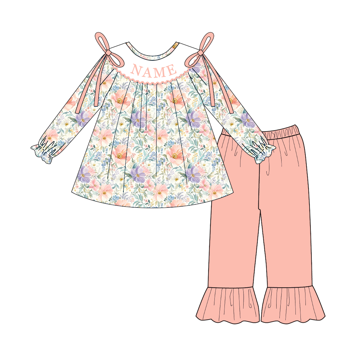 （Weekly Pre-Order）Sisters Spring&Summer Floral Embroidery Smocked Dress,Set&Romper（Ends 10.28）