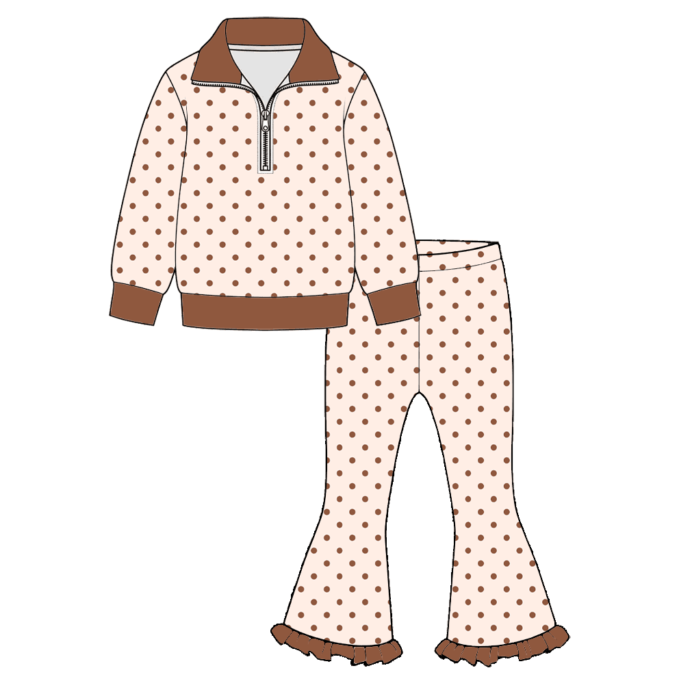 （Weekly Pre-Order）Girls Fall&Winter Zipper Outfit Set（Ends 10.6）