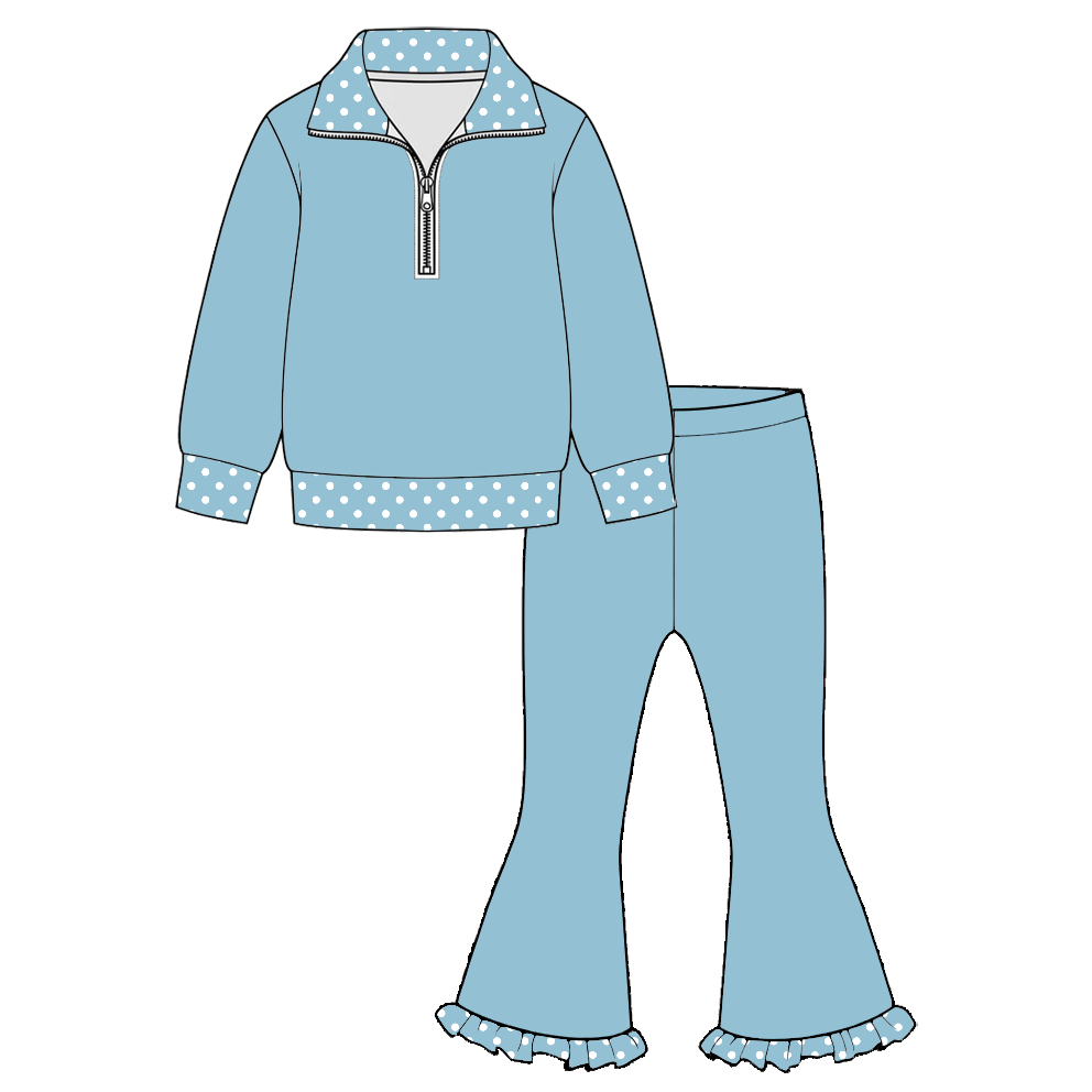 （Weekly Pre-Order）Girls Fall&Winter Zipper Outfit Set（Ends 10.6）