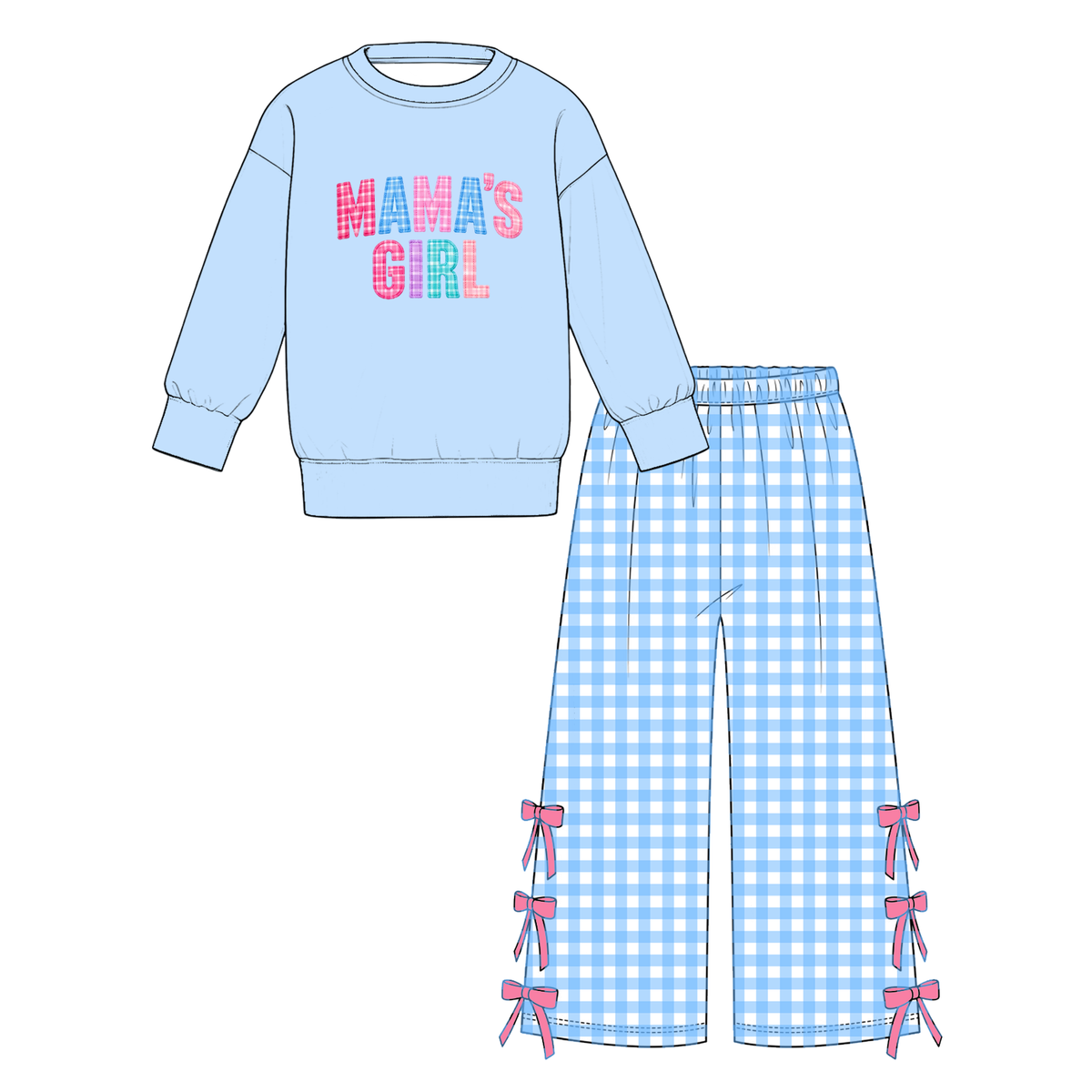 （Weekly Pre-Order）Girls Spring&Summer Print Shorts Set&Pants Set（Ends 11.1）