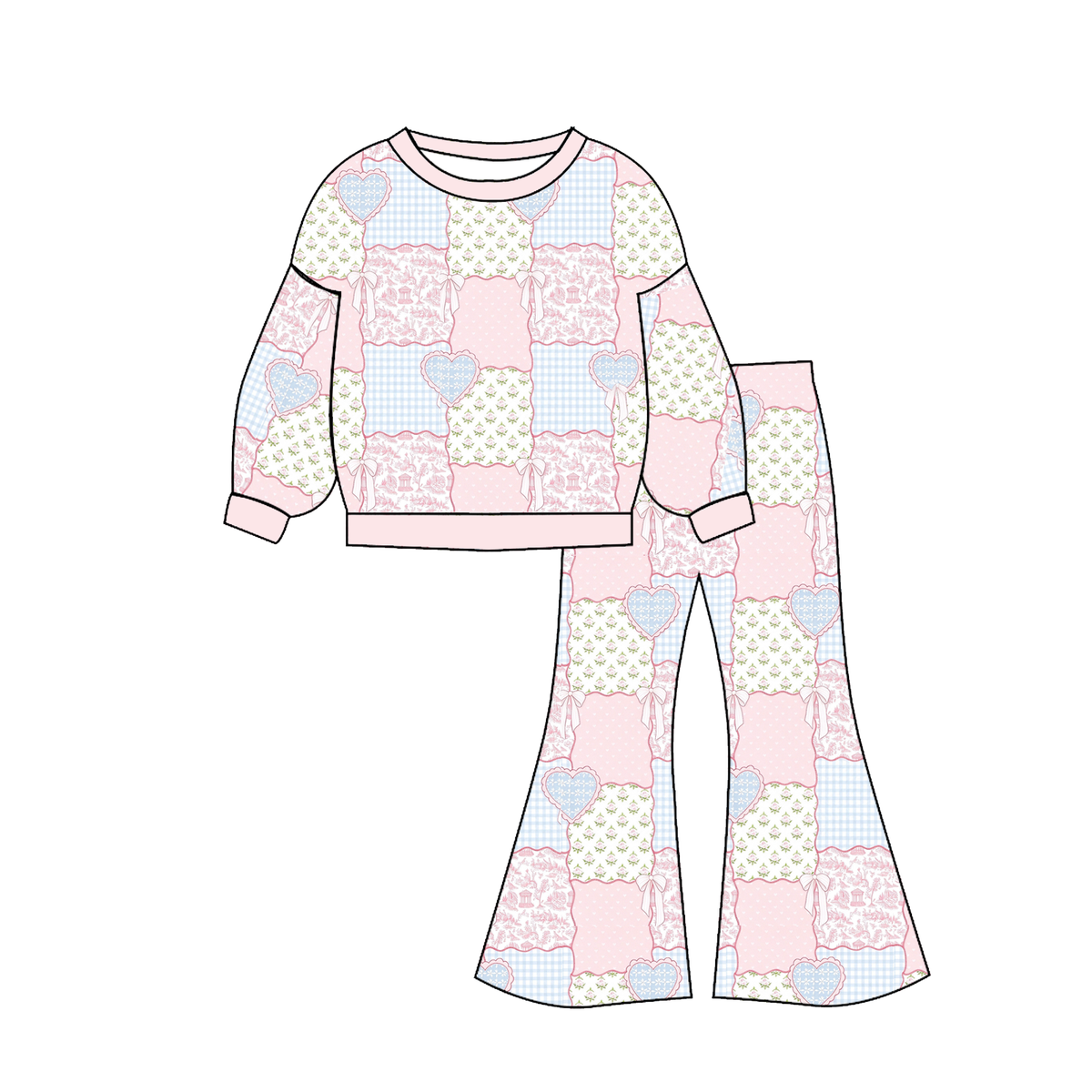 （Weekly Pre-Order）Family Valentine's Day Print Dress,Set&Romper（Ends 11.1）