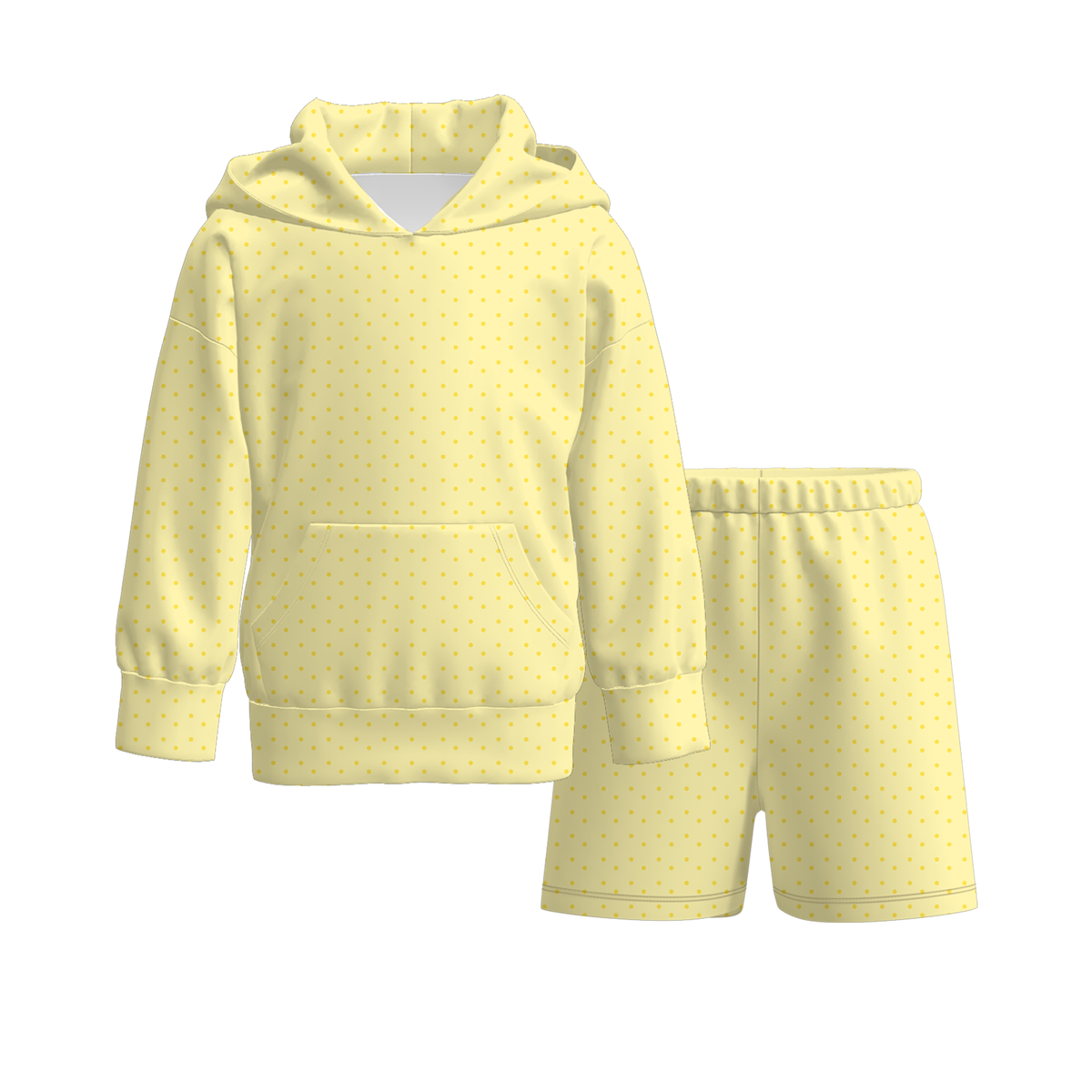 （Weekly Pre-Order）Girls Spring&Summer Dot Print Hoodie Set（Ends 11.8）