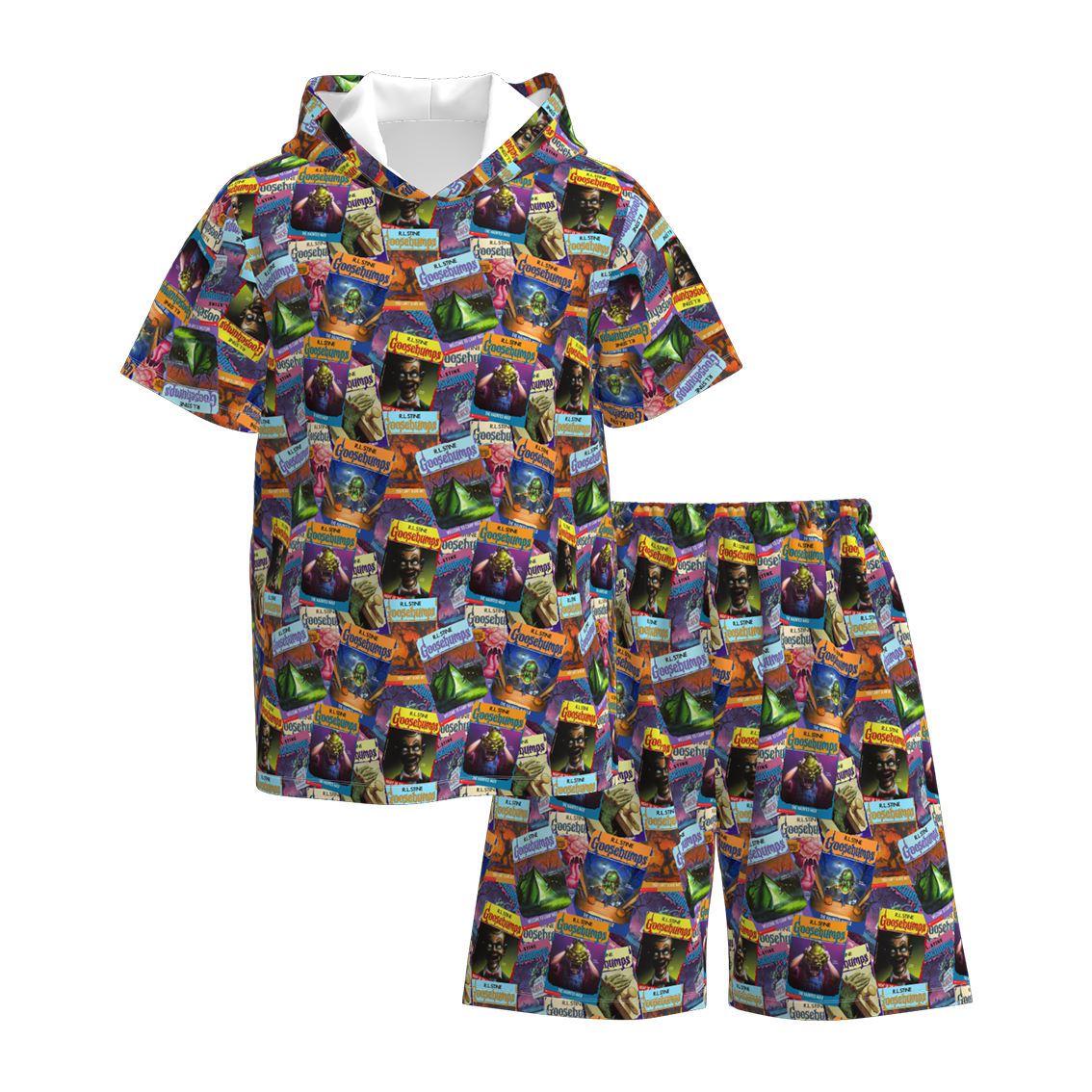 （Pre Order）Daddy＆Me Summer Cartoon Print Shorts Set