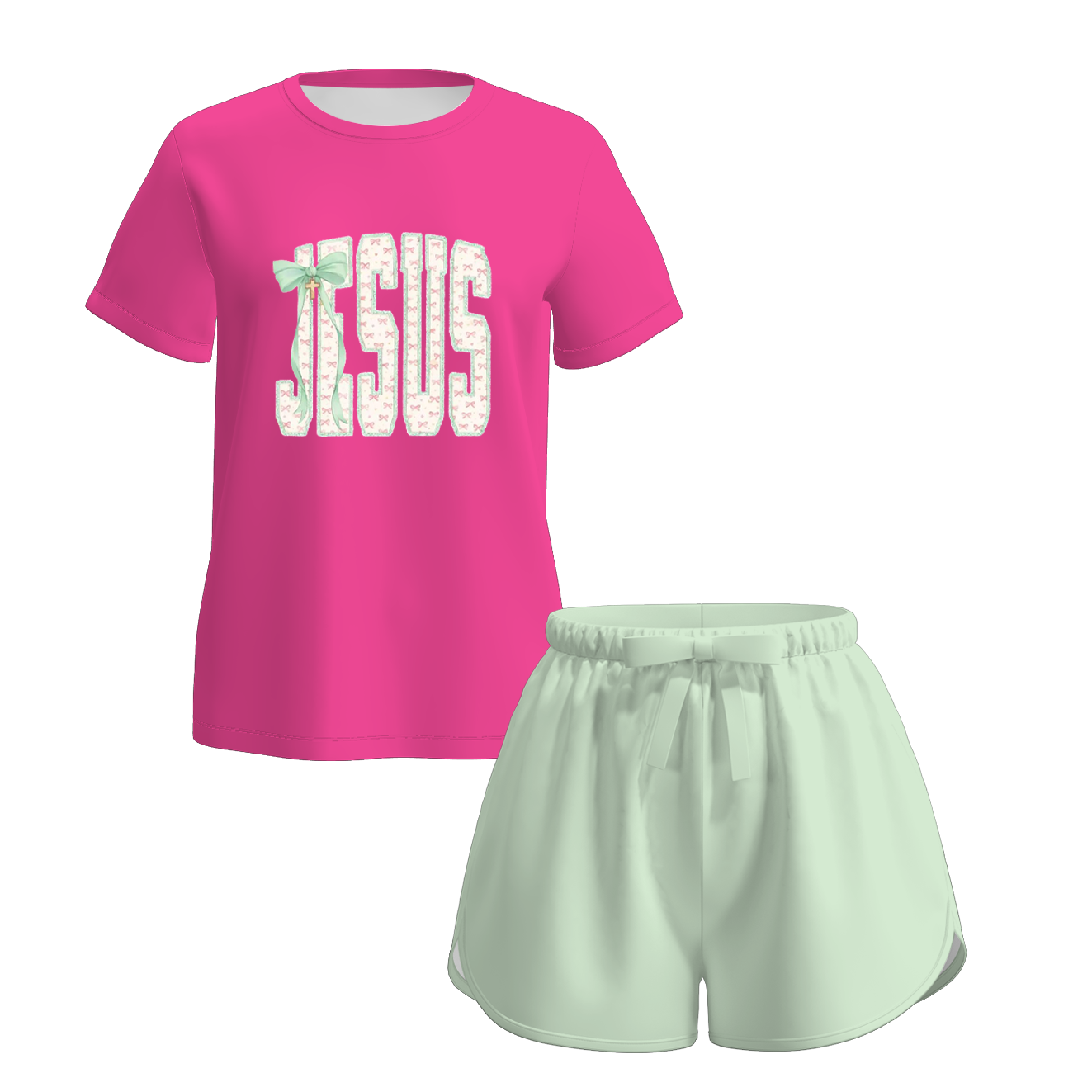 （Pre Order）Mommy and Me Spring&Summer Print Shorts Set