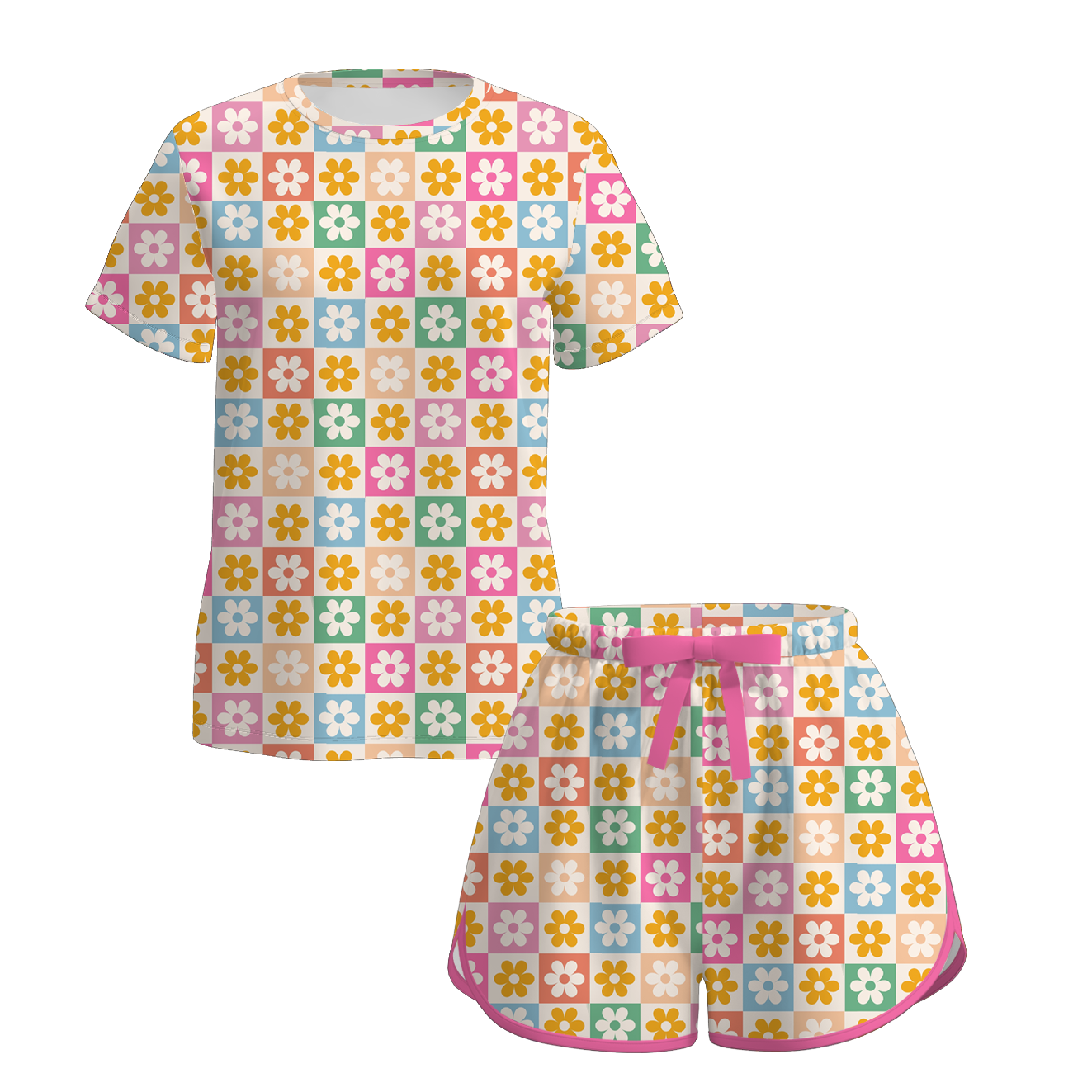 （Pre Order）Mommy and Me Spring&Summer Print Shorts Set